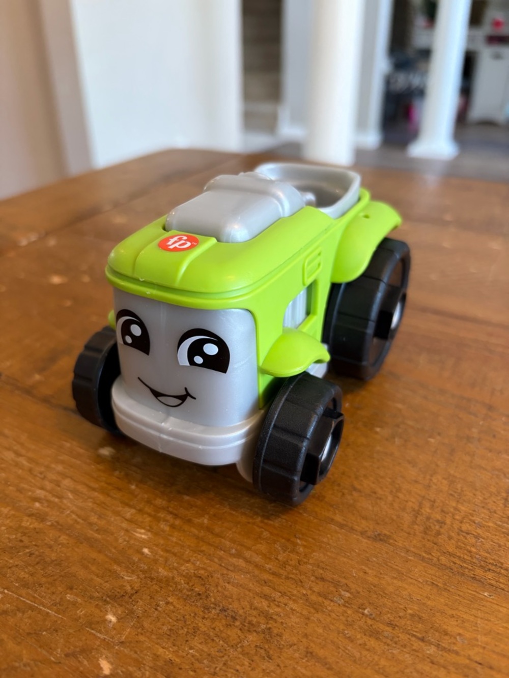 Fisher Price Little People green tractor as is